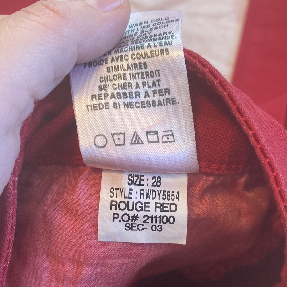 Joe’s Women’s Skinny Visionaire Rouge Red size 28 - Picture 9 of 11